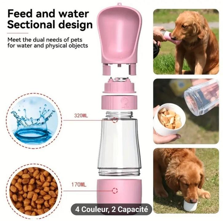 Gourde pour chien , simple où avec porte croquettes, Dieren en Toebehoren, Honden-accessoires, Zo goed als nieuw, Ophalen of Verzenden