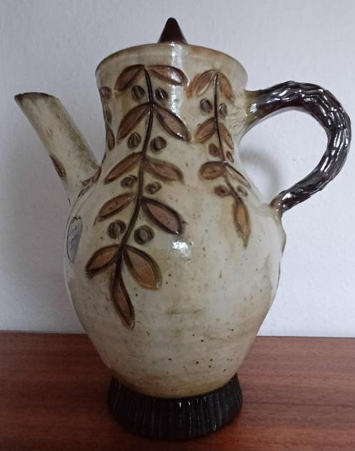 Koffiepot - bruine zandsteen, Antiek en Kunst, Antiek | Keramiek en Aardewerk, Ophalen of Verzenden