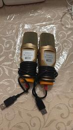 Microphone usb le lot de 2, Ophalen of Verzenden, Zo goed als nieuw