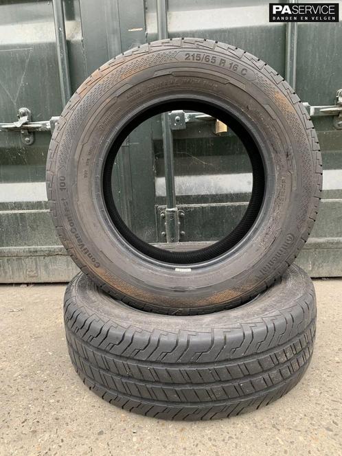 2x Continental 215 65 16C verzwaarde zomerbanden met 8.4 mm, Auto-onderdelen, Banden en Velgen, Velg(en), Gebruikt, Ophalen of Verzenden