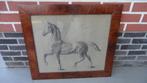 Originele potloodtekening van paard in art deco stijl, Ophalen, Zo goed als nieuw