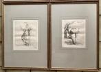 Gravure - De vier seizoenen, Antiek en Kunst, Ophalen of Verzenden