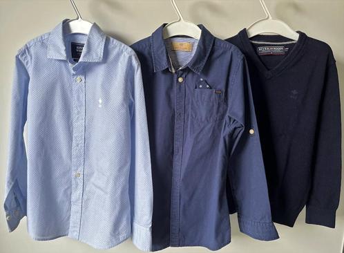 jongens hemden en trui, Kinderen en Baby's, Kinderkleding | Kinder-kledingpakketten, Zo goed als nieuw, Maat 110, Ophalen