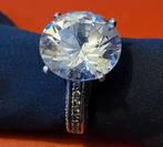 Zilveren damesring 925, Handtassen en Accessoires, Ringen, Ophalen, 17 tot 18, Dame, Zilver