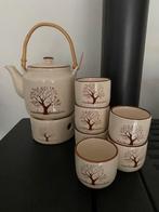 Keramische theepot met 6 kopjes, Huis en Inrichting, Ophalen