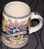 Oude bierpot in Delfs aardewerk Br. D'Hollander Baasrode, Enlèvement ou Envoi, Utilisé, Chope(s), Autres marques