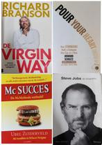 1 pakket voor 20€, 4 boeken: Richard Branson, Steve Jobs, Ho, Ophalen, Gelezen