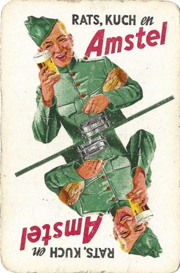 Speelkaart Amstel Bier Zeldzaam, Verzamelen, Verzenden, Gebruikt, Speelkaart(en)