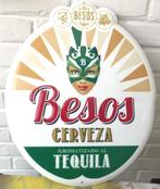 Reclamebord Besos Cerveza, Ophalen of Verzenden, Zo goed als nieuw, Reclamebord