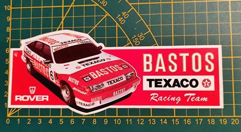 Sticker Bastos Texaco Rover SD1 TWR 1985, Verzamelen, Stickers, Ophalen of Verzenden