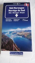 Wegenkaart Zuid-Noorwegen Kümmerley+Frey, Livres, Atlas & Cartes géographiques, Comme neuf, Carte géographique, 2000 à nos jours