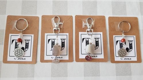 Handgemaakte sleutelhangers met edelsteen nieuw, Verzamelen, Sleutelhangers, Nieuw, Ophalen of Verzenden