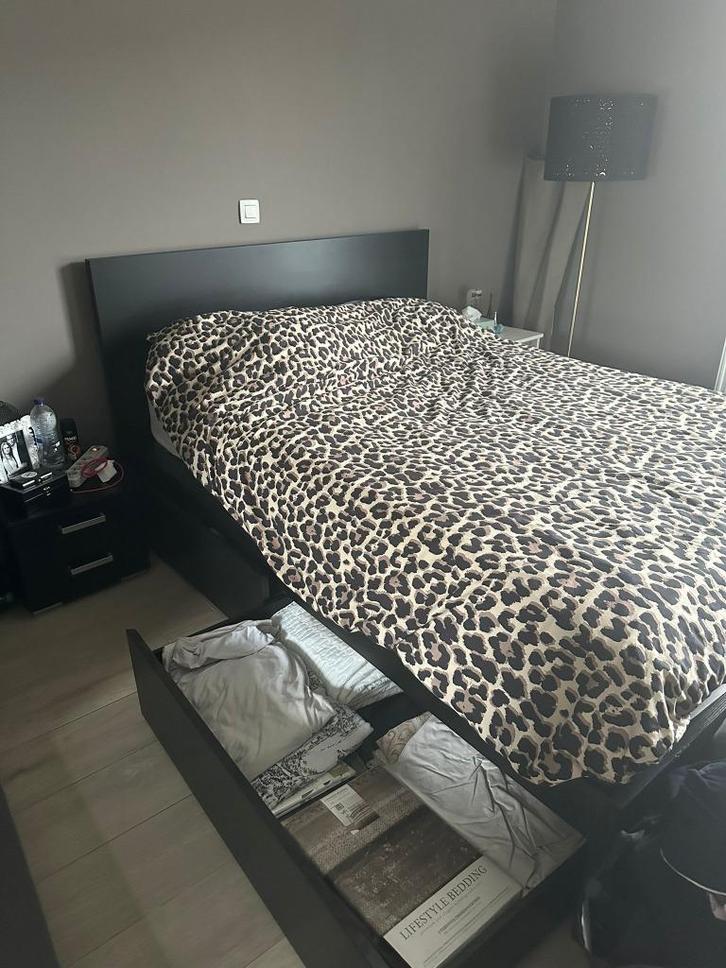 MALM bedframe – 140x200 cm, met 4 ruime lades!, Huis en Inrichting, Slaapkamer | Bedden, Gebruikt, Tweepersoons, 140 cm, 200 cm