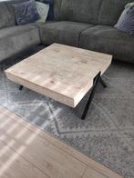 Vierkant houten salontafel, Huis en Inrichting, Tafels | Salontafels, Gebruikt, 50 tot 100 cm, Vierkant, 50 tot 100 cm