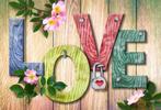 Diamond Painting LOVE 40x30cm, Verzenden, Nieuw, Knutselwerk