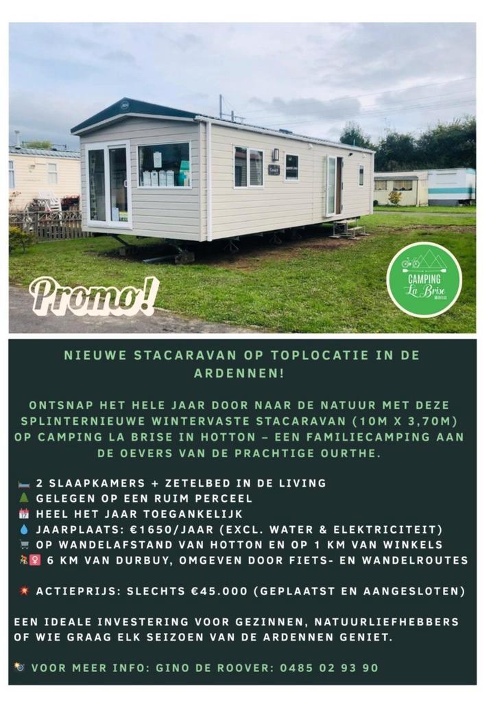 Nieuwe abi coworth deluxe 10x3.70m, Caravans en Kamperen, Stacaravans, Ophalen