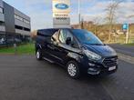 Ford Transit Custom GB TDCi 320L L2H1 Limited, Auto's, Monovolume, Zwart, Zwart, 96 kW
