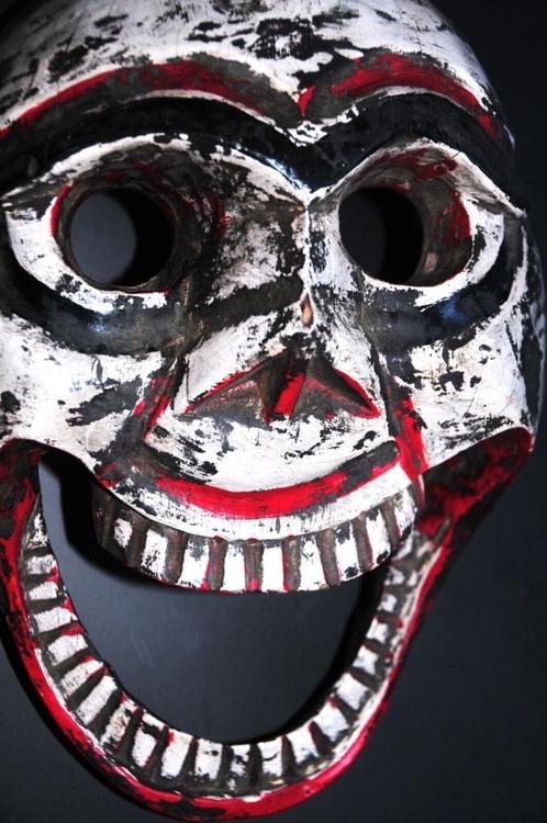 Schedelmasker (Citipati, Nepal, Tibet, tribaal), Antiek en Kunst, Kunst | Niet-Westerse kunst, Ophalen of Verzenden