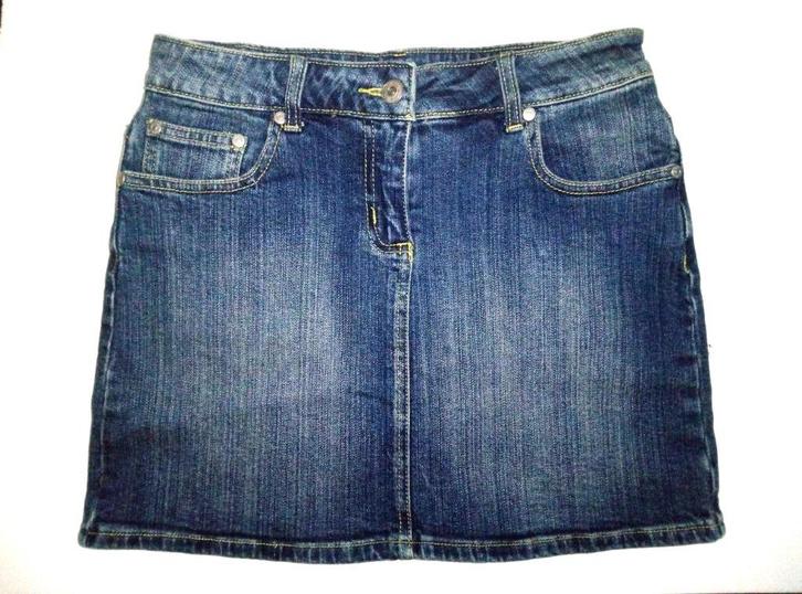 Korte rok/mini-denim/jeans - Donkerblauw - XS/S, Kleding | Dames, Rokken, Gedragen, Maat 36 (S), Blauw, Verzenden