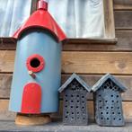 Decoratief vogelhuisje + insectenhuisjes, Ophalen of Verzenden, Gebruikt