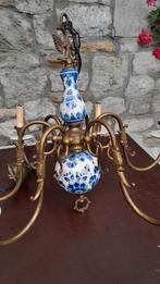 Lustre vintage en porcelaine de delft, Antiek en Kunst, Ophalen