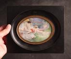 Art Deco miniatuur met naakten, Ophalen of Verzenden