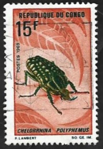 1 Postzegel Congo-Brazzaville 1970 Flora en fauna beschikbaar voor biedingen