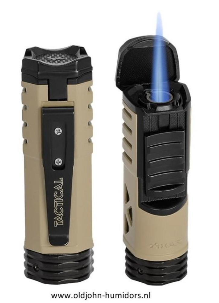 XIKAR SIGAARAANSTEKER TACTICAL JETFLAME DARK EARTH     sas64, Verzamelen, Rookartikelen, Aanstekers en Luciferdoosjes, Nieuw, Aansteker