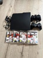 Ps3 met spelletjes en 2 controllers, Games en Spelcomputers, Spelcomputers | Sony PlayStation 3, Ophalen, Met 2 controllers, Slim