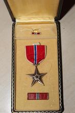 Étoile de bronze américaine avec boîte WWII, Armée de terre, Enlèvement ou Envoi, Ruban, Médaille ou Ailes