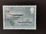 Jersey 1974 - vliegtuig, schip, Postzegels en Munten, Postzegels | Europa | UK, Ophalen of Verzenden, Gestempeld