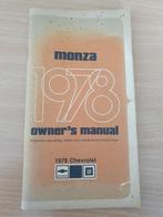 Handleiding Chevrolet Monza., Verzenden
