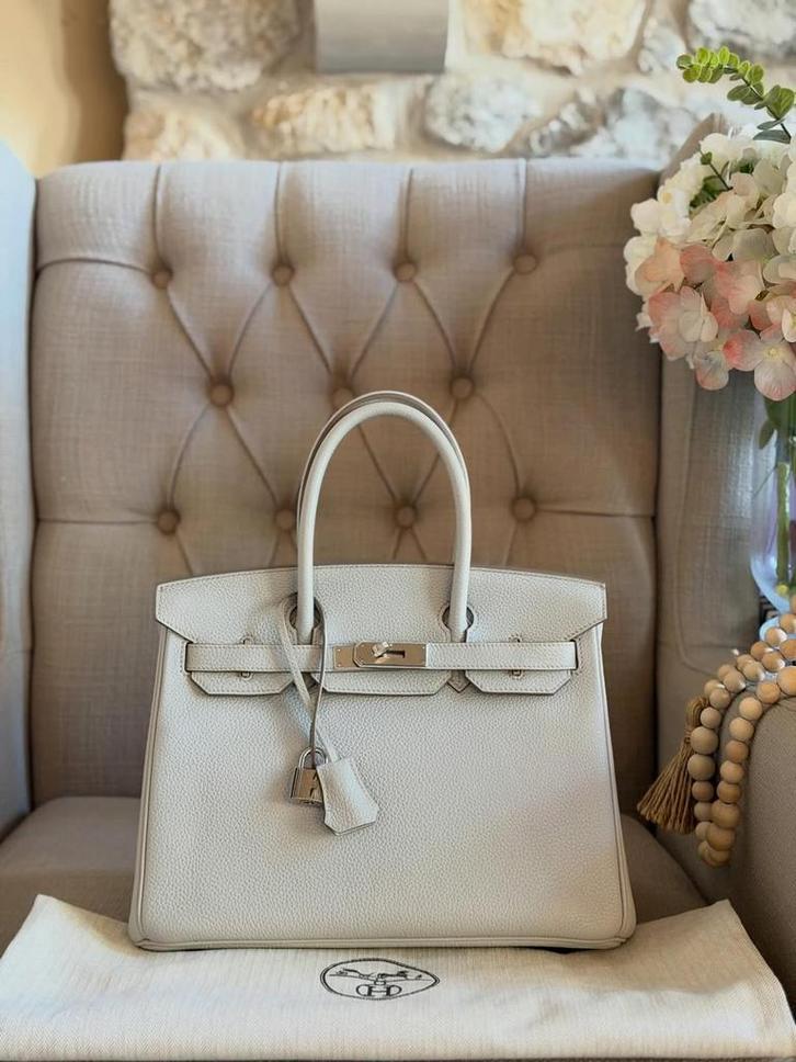 Sac Hermes Birkin 30cm en cuir de veau de haute qualité, Bijoux, Sacs & Beauté, Sacs | Sacs Femme, Neuf, Sac à main, Beige, Envoi