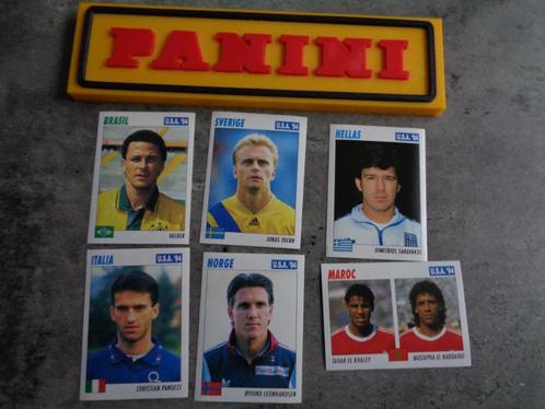 Voetbal stickers world cup USA 94 Service Line Panini   6X, Hobby en Vrije tijd, Stickers en Plaatjes, Verzenden