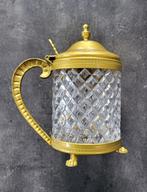 Pot à anse en cristal et bronze doré, Enlèvement ou Envoi, Cristal