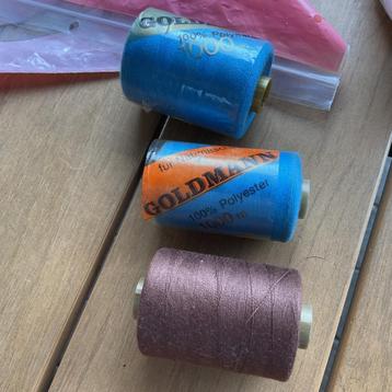 GOLDMANN naaigaren. Klos 1000 mtr. Polyester beschikbaar voor biedingen