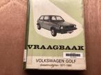 Handleiding Volkswagen Golf diesel MKI, Ophalen of Verzenden