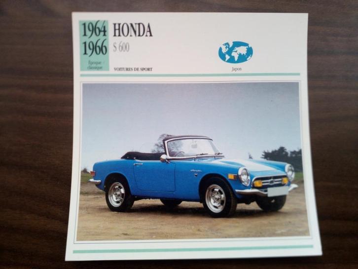 Honda - Edito Service steekkaarten auto bouwperiode1964-1992, Verzamelen, Automerken, Motoren en Formule 1, Zo goed als nieuw