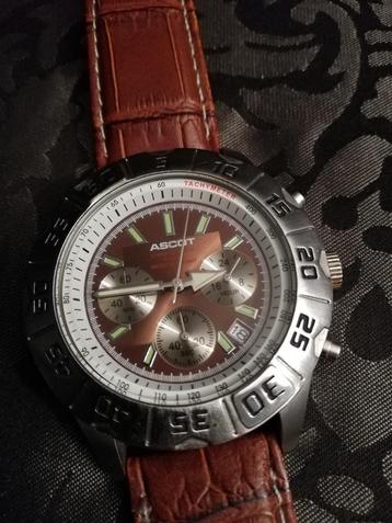 Ascot chronograph 10 bar heren uurwerk nieuw ongedragen  beschikbaar voor biedingen