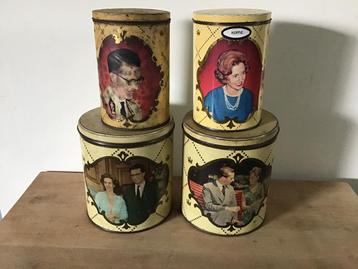 Blikken dozen koningshuis., Enlèvement ou Envoi, Utilisé, Café