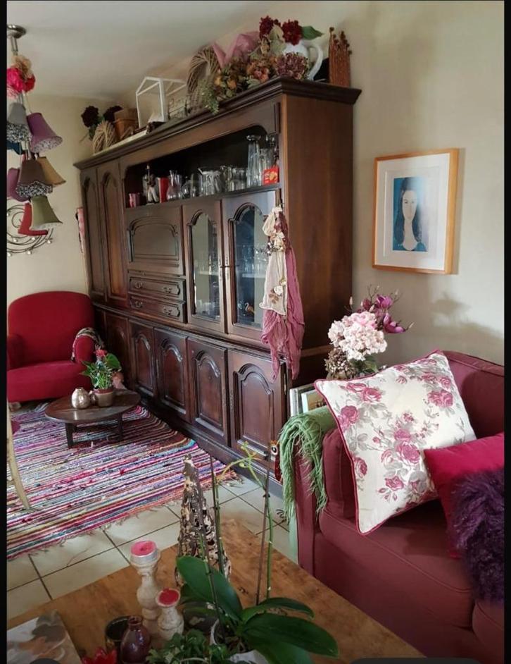 Groot massief houten dressoir - zeer goede staat, Huis en Inrichting, Kasten | Dressoirs, Ophalen