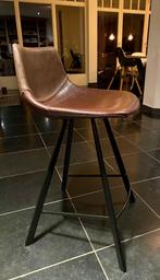 2 barkrukken leder, Huis en Inrichting, Ophalen, 60 tot 90 cm, Leer, Zo goed als nieuw