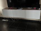 zwevende ikea tv kast wit, Ophalen, Gebruikt, 100 tot 150 cm, 100 tot 150 cm