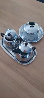 Demeyere vintage suiker-, melk-, en boterpot, Ophalen of Verzenden