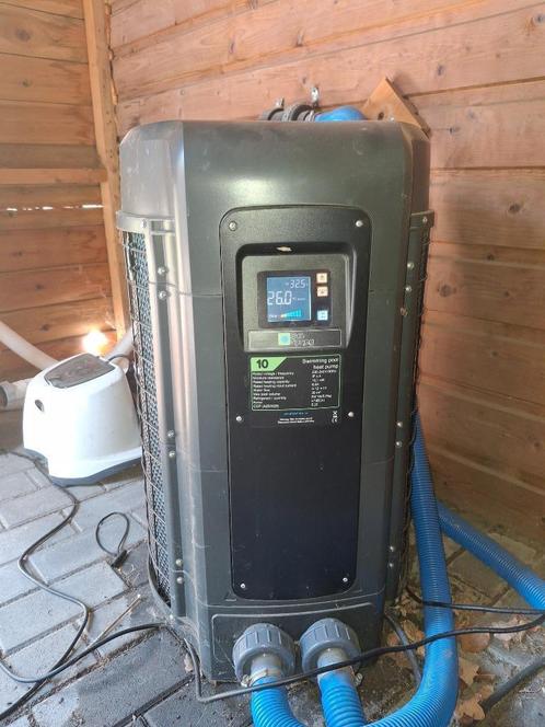 warmtepomp+zoutinstallatie+glasfilter zwembad, Tuin en Terras, Zwembad-toebehoren, Zo goed als nieuw, Verwarming, Ophalen