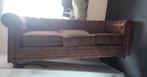 Te koop - Chesterfield 3-zitsbank, bruin, Ophalen, Chesterfield, Driepersoons, Hout