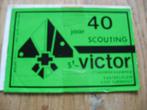 Oude Sticker 40 jaar Scouting St-Victor Turnhout, Verzamelen, Overige typen, Ophalen of Verzenden, Zo goed als nieuw