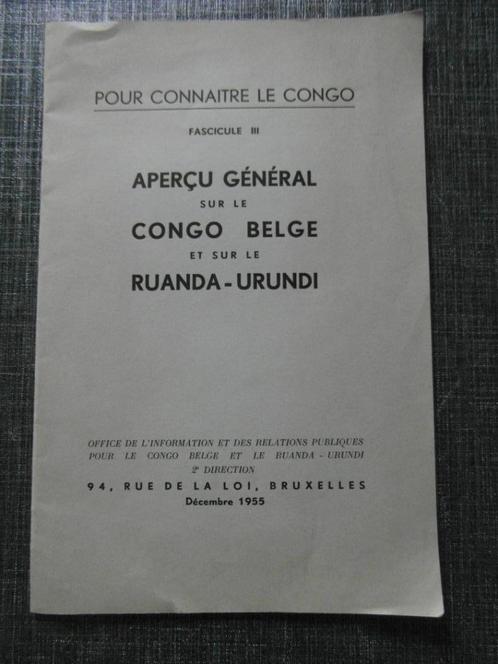 Pour connaître le Congo fascicule 3, Livres, Histoire mondiale, Enlèvement ou Envoi