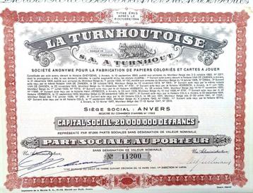 La Turnhoutoise (Belgische speelkaarten) 1947 beschikbaar voor biedingen