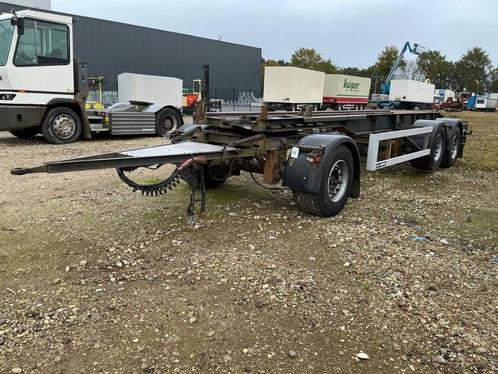 2008 GS Meppel AIC-2700N Container Aanhangwagen, Auto diversen, Aanhangers en Bagagewagens, Gebruikt